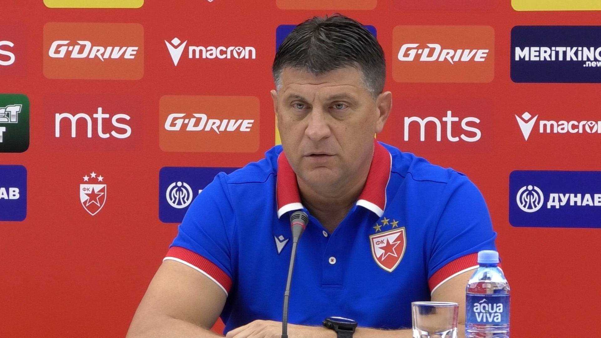 Beograd, Vladan Milojevic sef strucnog staba FK Crvena Zvezda, utakmica u Poznanu bila je samo jedno poluvreme